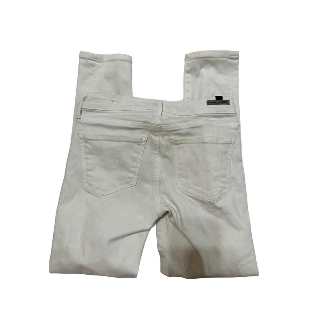 Citizens of Humanity‎ Women's White 25 Avedon Skinny Low Rise Jeans - Picture 4 of 9